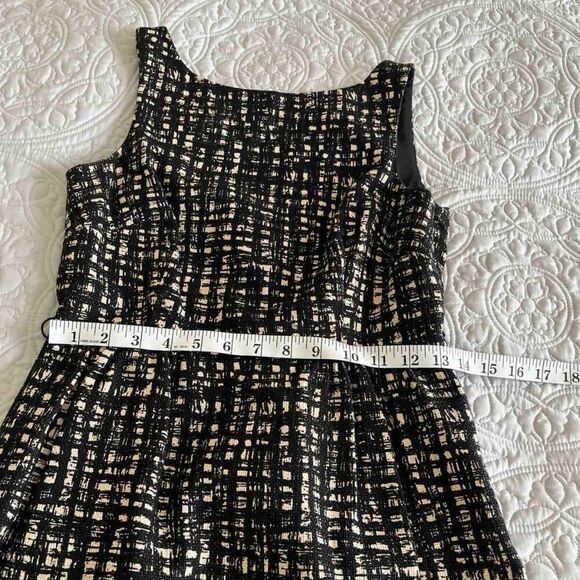 MICHAEL MICHAEL KORS Womens Black Cream Sleeveless Above The Knee Dress Size 4 - Picture 11 of 11